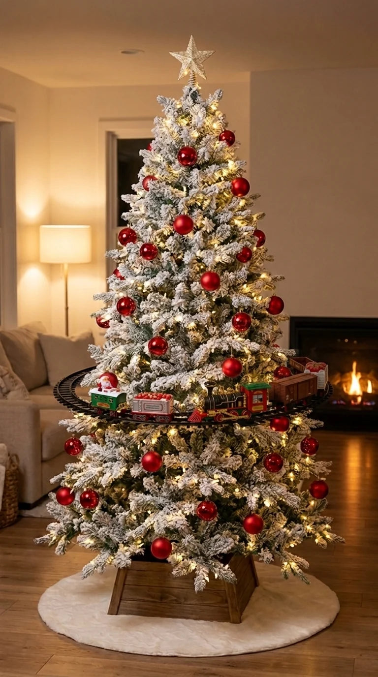 Christmas Tree Train Set